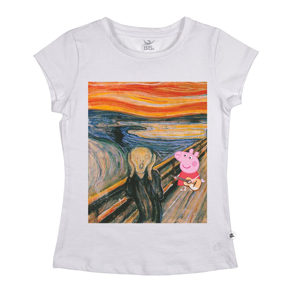 Maglia donna mezza manica "Salvateci da Peppa, please!"