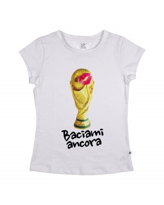 T-shirt donna manica corta "Baciami ancora"