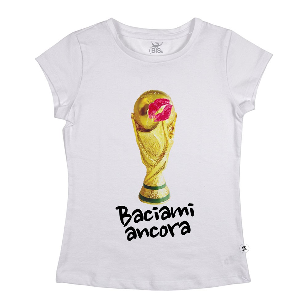 T-shirt donna manica corta "Baciami ancora"