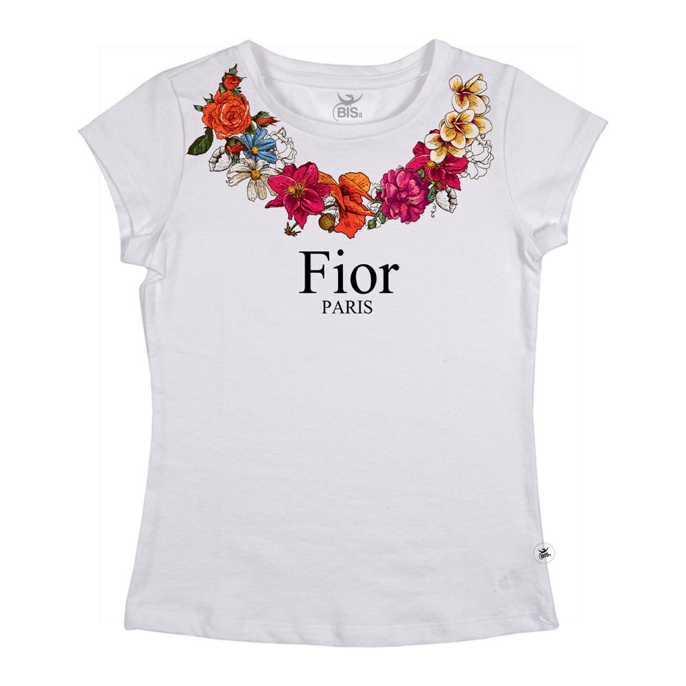 T-shirt donna manica corta "Fior"