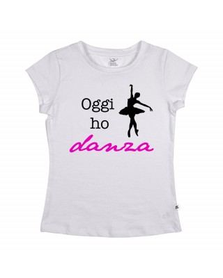 Maglia donna mezza manica "Oggi ho danza"