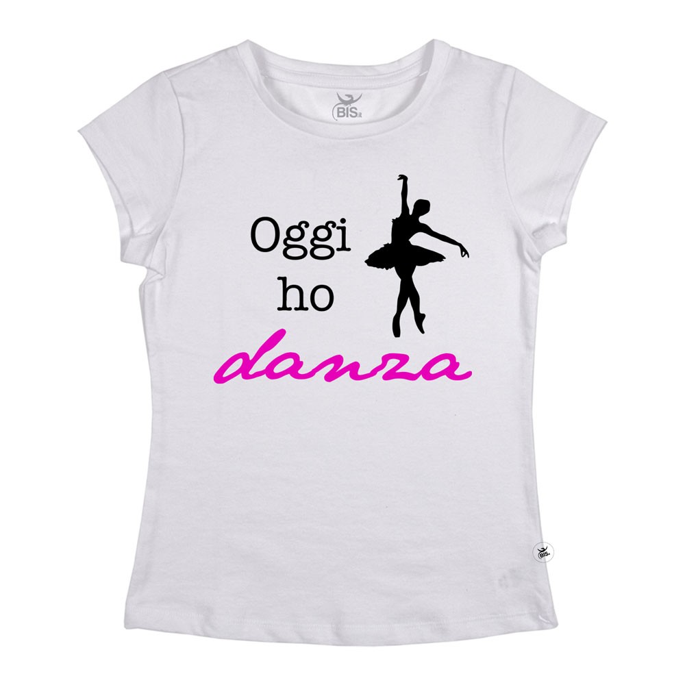 Maglia donna mezza manica "Oggi ho danza"