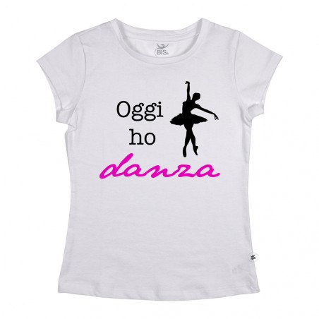 Maglia donna mezza manica "Oggi ho danza"