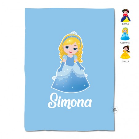 Telo mare "Principesse"  azzurra
