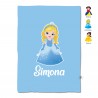 Telo mare "Principesse"  azzurra