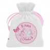 Kit 5 pieces Bonbon Sack, "Baby Unicorn" + name
