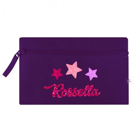 Astuccio porta penne viola
