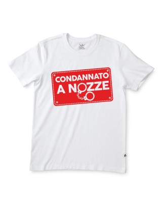 T-shirt uomo "Condannato a nozze"