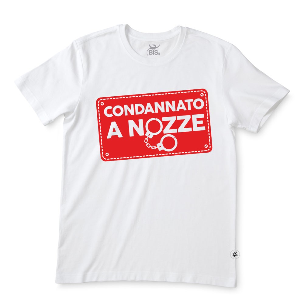 T-shirt uomo "Condannato a nozze"