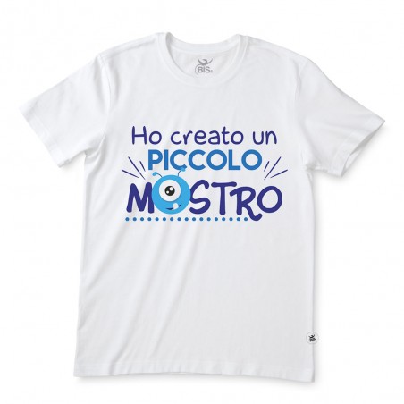 T-shirt uomo mezza manica "Ho creato un piccolo mostro"