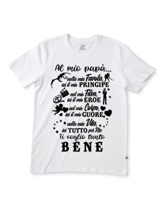 T-shirt uomo mezza manica "Al mio papà"