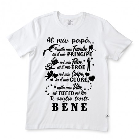 T-shirt uomo mezza manica "Al mio papà"
