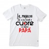 T-shirt uomo mezza manica "La ragazza che mi ha rubato il cuore mi chiama papà"