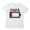 T-shirt uomo mezza manica "BATTERIA SCARICA" Papà