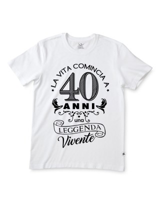 T-shirt  uomo/donna "Leggenda Vivente"