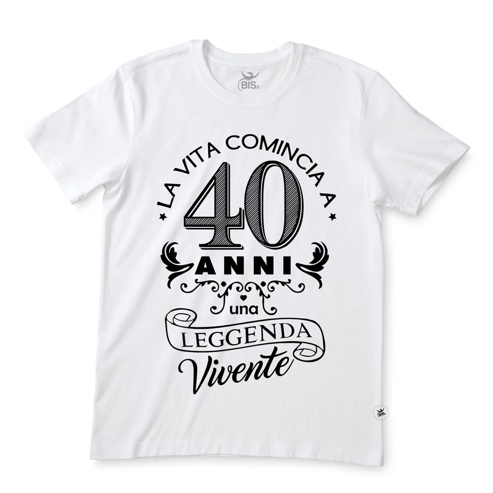 T-shirt  uomo/donna "Leggenda Vivente"