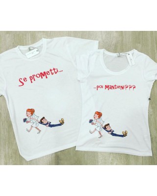 coppia t-shirt promessa di matrimonio