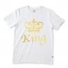 King print half sleeve men's t-shirt