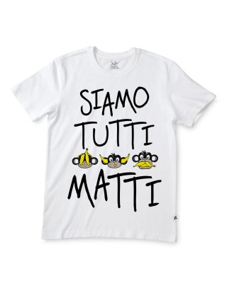 T-shirt uomo mezza manica "Siamo tutti matti"