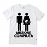 T-shirt uomo mezza manica "Missione Compiuta"