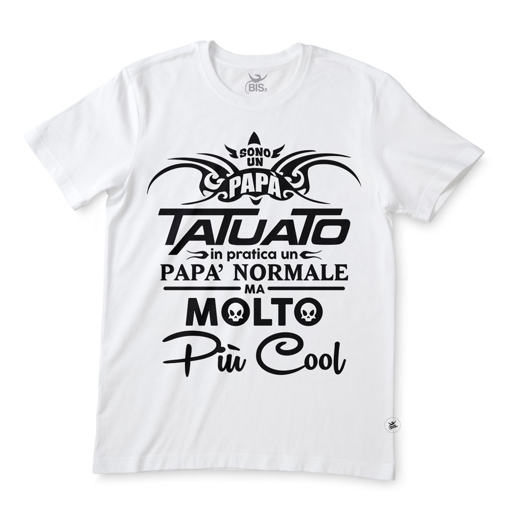 T-shirt uomo mezza manica "Papà tatuato"