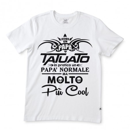 T-shirt uomo mezza manica "Papà tatuato"