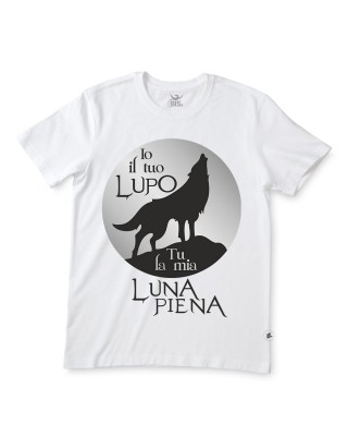 T-shirt uomo "Io il tuo lupo, tu la mia luna piena"