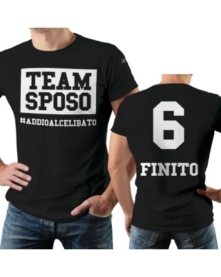 T-shirt uomo "TEAM SPOSO - 6 FINITO"