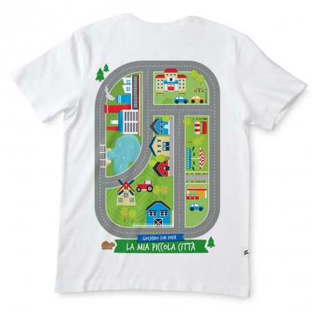 T-shirt uomo "La mia pista, giocando con Papà"