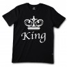 T-shirt uomo mezza manica stampa King