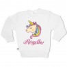 Little girl' Sweatshirt "Unicorn" + name