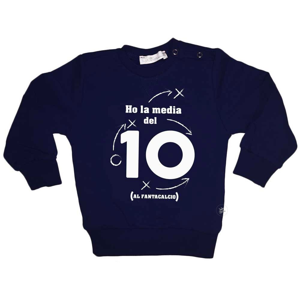 Felpa per bambini grafica "Ho la media del 10"