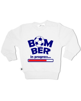 Felpa per bambini grafica "BOMBER in progress"