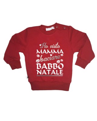 Felpina Bimbo/a "Ho visto mamma baciare babbo natale"