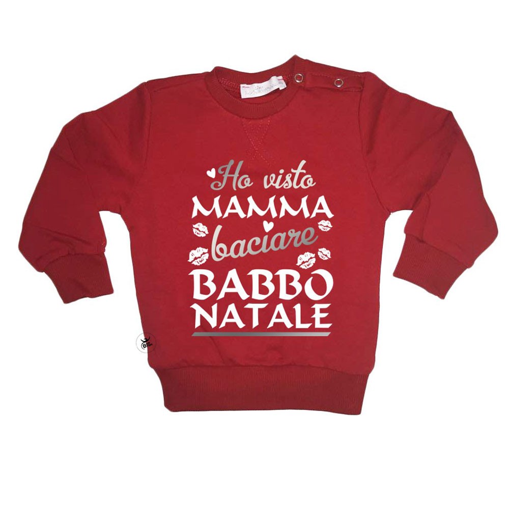 Felpina Bimbo/a "Ho visto mamma baciare babbo natale"