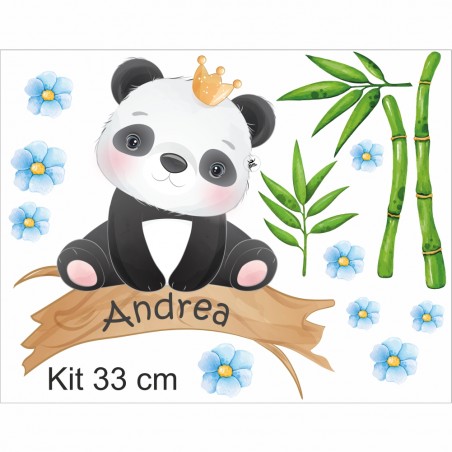 Adesivi murali "Panda" maschio 33cm