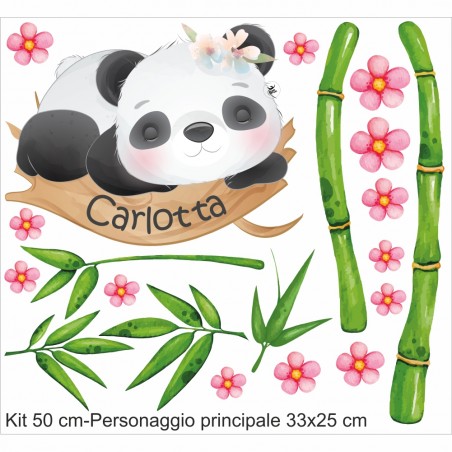 Adesivi murali "Panda" femmina 50cm
