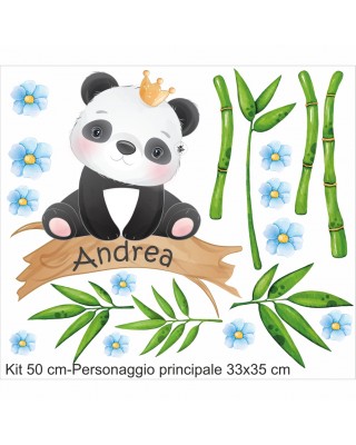 Adesivi murali "Panda" maschio 50cm