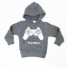 Children's sweatshirt with funny "Player 2" print