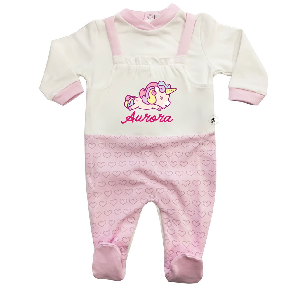 Corredo neonato Baby Unicorn personalizzato con nome