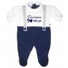 Chenille Bodysuit with suspenders "I am the aunt's love"