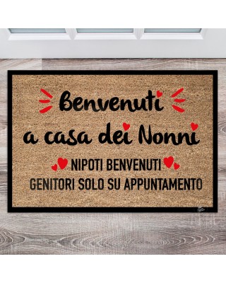 zerbino benvenuto a casa dei nonni    Nipoti benvenuti
Genitori solo su appuntamento