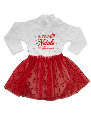 Newborn dress, tulle with...