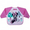 Bavaglino con maniche "Minnie flowers" rosa