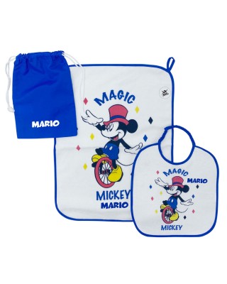 Kit Asilo plastificato "Magic Mickey" blu