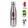 "Super SPIDER" stainless steel thermal bottle, to customize with name