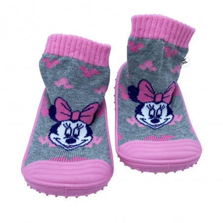 Calzini Minnie antiscivolo con gomma grigio