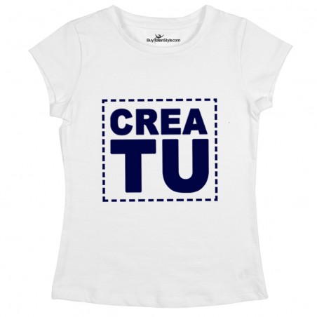 T-shirt donna da personalizzare con testo e foto