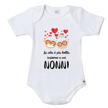 Body neonato/a "La vita è più bella insieme a voi"