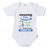 Body neonato/a "Amazing baby" azzurro